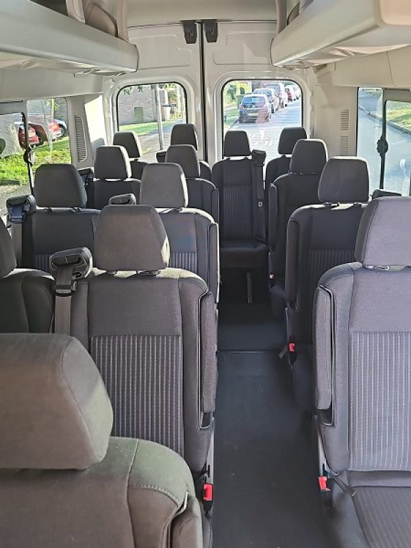 mini bus hire with driver reading